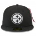 Бейсболка Pittsburgh Steelers New Era x Alpha Industries Black 59FIFTY