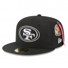 Бейсболка San Francisco 49ers New Era x Alpha Industries Black 59FIFTY Бейсболка San Francisco 49ers New Era x Alpha Industries Black 59FIFTY