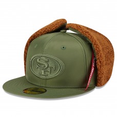Бейсболка San Francisco 49ers New Era x Alpha Industries Olive Dog Ears 59FIFTY Бейсболка San Francisco 49ers New Era x Alpha Industries Olive Dog Ears 59FIFTY