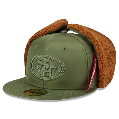 Бейсболка San Francisco 49ers New Era x Alpha Industries Olive Dog Ears 59FIFTY