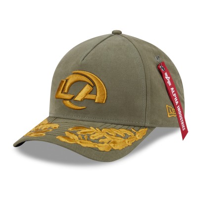 Бейсболка Los Angeles Rams New Era x Alpha Industries A-Frame 9FORTY - Olive