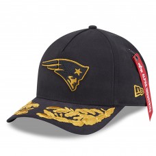Бейсболка New England Patriots New Era x Alpha Industries Black A-Frame 9FORTY