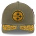 Бейсболка Pittsburgh Steelers New Era x Alpha Industries Olive A-Frame 9FORTY