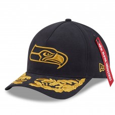 Бейсболка Seattle Seahawks New Era x Alpha Industries Black A-Frame 9FORTY Бейсболка Seattle Seahawks New Era x Alpha Industries Black A-Frame 9FORTY