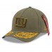 Бейсболка New York Giants New Era x Alpha Industries Olive A-Frame 9FORTY