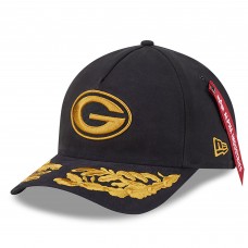 Бейсболка Green Bay Packers New Era x Alpha Industries Black A-Frame 9FORTY Бейсболка Green Bay Packers New Era x Alpha Industries Black A-Frame 9FORTY