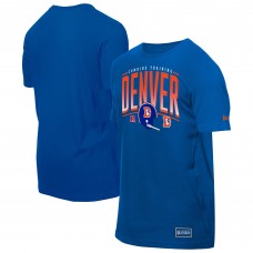 Denver Broncos New Era Royal Combine Authentic Training Throwback T-Shirt Denver Broncos New Era Royal Combine Authentic Training Throwback T-Shirt