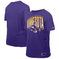 Minnesota Vikings New Era Purple Combine Authentic Training Throwback T-Shirt