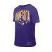 Minnesota Vikings New Era Purple Combine Authentic Training Throwback T-Shirt