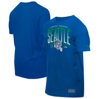 Seattle Seahawks New Era College Navy Combine Authentic Training Throwback T-Shirt