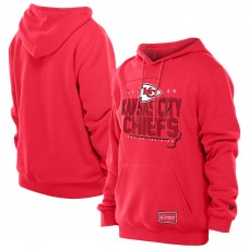 Kansas City Chiefs New Era Red Combine Authentic Local State Throwback Hoodie