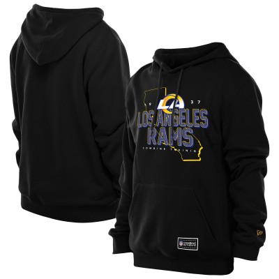 Los Angeles Rams New Era Combine Authentic Local State Hoodie - Black