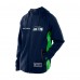 Seattle Seahawks New Era College Navy Combine Authentic Raglan Scuba Full-Zip Hoodie