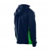 Seattle Seahawks New Era College Navy Combine Authentic Raglan Scuba Full-Zip Hoodie