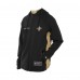 New Orleans Saints New Era Black Combine Authentic Raglan Scuba Full-Zip Hoodie