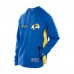 Los Angeles Rams New Era Combine Authentic Raglan Scuba Full-Zip Hoodie - Royal