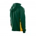 Толстовка на молнии Green Bay Packers New Era Green Combine Authentic Raglan Scuba