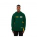 Толстовка на молнии Green Bay Packers New Era Green Combine Authentic Raglan Scuba