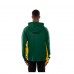 Толстовка на молнии Green Bay Packers New Era Green Combine Authentic Raglan Scuba