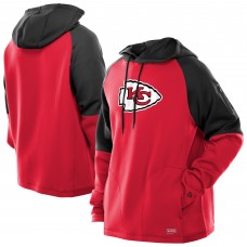 Kansas City Chiefs New Era Red Combine Authentic Color Block Raglan Pullover Hoodie