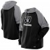 Las Vegas Raiders New Era Black Combine Authentic Color Block Raglan Pullover Hoodie