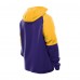 Minnesota Vikings New Era Purple Combine Authentic Color Block Raglan Pullover Hoodie