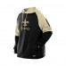 New Orleans Saints New Era Black Combine Authentic Color Block Raglan Pullover Hoodie