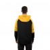 Pittsburgh Steelers New Era Black Combine Authentic Color Block Raglan Pullover Hoodie
