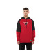 Толстовка Atlanta Falcons New Era Red Combine Authentic Color Block Raglan