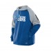 Толстовка Detroit Lions New Era Blue Combine Authentic Color Block Raglan