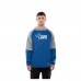 Толстовка Detroit Lions New Era Blue Combine Authentic Color Block Raglan