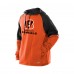 Cincinnati Bengals New Era Orange Combine Authentic Color Block Raglan Pullover Hoodie