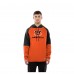 Cincinnati Bengals New Era Orange Combine Authentic Color Block Raglan Pullover Hoodie