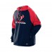 Толстовка Houston Texans New Era Navy Combine Authentic Color Block Raglan