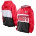 Kansas City Chiefs New Era Red Ripstop Quarter-Zip Hooded Windbreaker