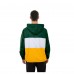 Green Bay Packers New Era Green Ripstop Quarter-Zip Hooded Windbreaker
