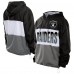 Las Vegas Raiders New Era Black Ripstop Quarter-Zip Hooded Windbreaker Las Vegas Raiders New Era Black Ripstop Quarter-Zip Hooded Windbreaker