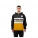 Pittsburgh Steelers New Era Black Ripstop Quarter-Zip Hooded Windbreaker