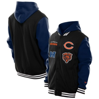 Куртка на кнопках Chicago Bears New Era Black Fleece