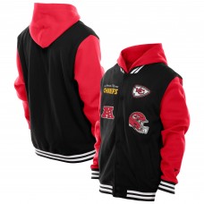 Kansas City Chiefs New Era Black Full-Snap Fleece Hoodie Jacket