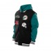 Miami Dolphins New Era Black Full-Snap Fleece Hoodie Jacket
