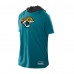 Jacksonville Jaguars New Era Teal Combine Authentic Hooded Raglan Short-Sleeve T-Shirt