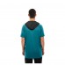 Jacksonville Jaguars New Era Teal Combine Authentic Hooded Raglan Short-Sleeve T-Shirt