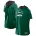 New York Jets New Era Green Combine Authentic Hooded Raglan Short-Sleeve T-Shirt New York Jets New Era Green Combine Authentic Hooded Raglan Short-Sleeve T-Shirt