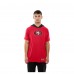 San Francisco 49ers New Era Scarlet Combine Authentic Hooded Raglan Short-Sleeve T-Shirt