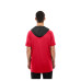 Футболка Atlanta Falcons New Era Red Combine Authentic Hooded Raglan Short-Sleeve