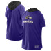 Футболка Baltimore Ravens New Era Purple Combine Authentic Hooded Raglan Short-Sleeve Футболка Baltimore Ravens New Era Purple Combine Authentic Hooded Raglan Short-Sleeve