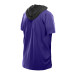 Футболка Baltimore Ravens New Era Purple Combine Authentic Hooded Raglan Short-Sleeve