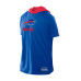 Футболка Buffalo Bills New Era Royal Combine Authentic Hooded Raglan Short-Sleeve