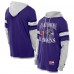 Футболка с длинным рукавом с капюшоном Baltimore Ravens New Era Purple Twofer Layered